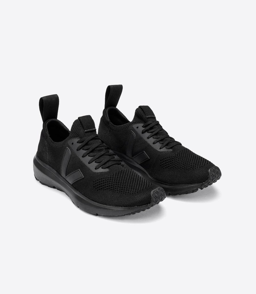 Veja Sneakers Mens - V-knit X Rick Owens - Black - 2150UJPFG